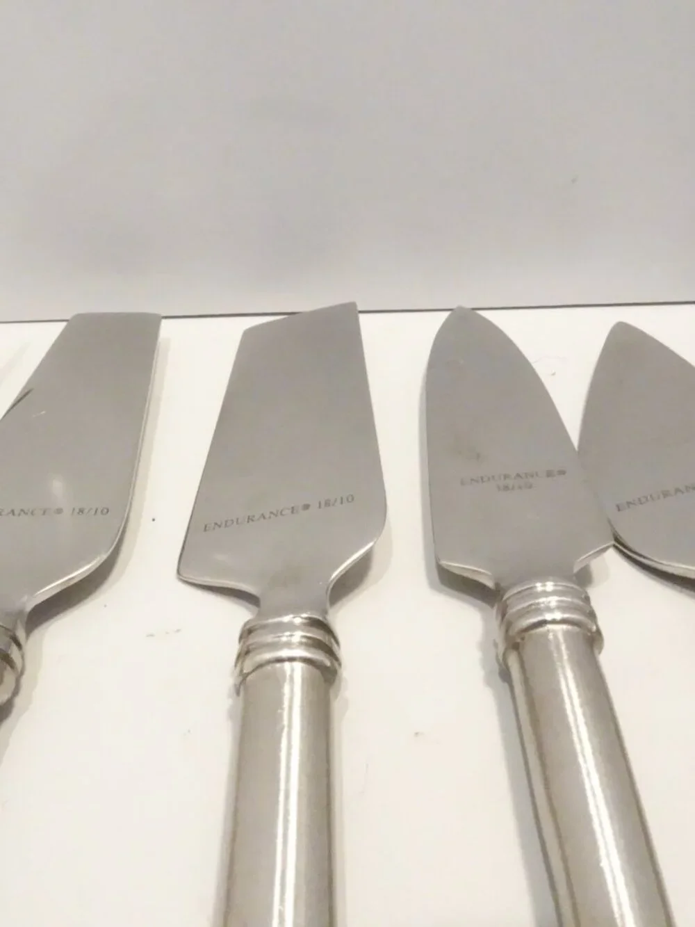 Lot of 12 Endurance Stainless 18/10 Cheese Knives Spreaders Butter Charcuterie